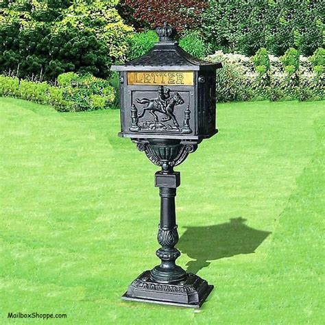 victorian metal mail box|victorian pedestal mailbox for sale.